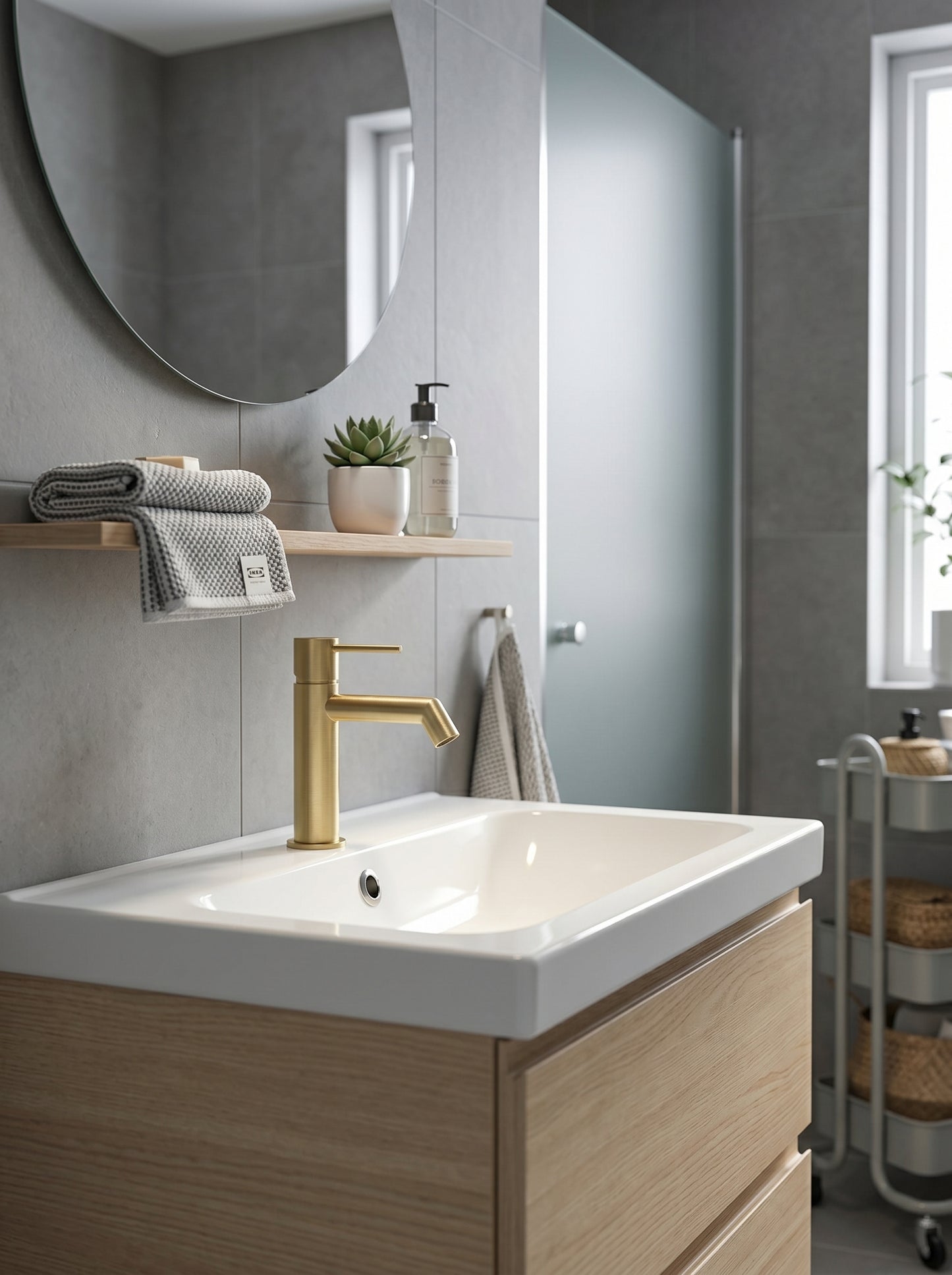 Mitigeur Lavabo Moderne en Laiton Massif - RIVO - Noir Mat