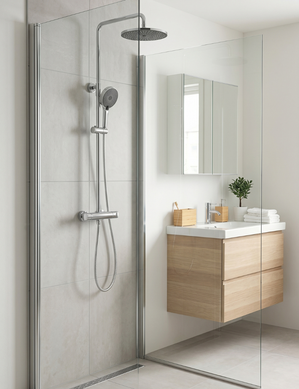 Colonne de douche Murale Thermostatique en Laiton Massif - AZZURA