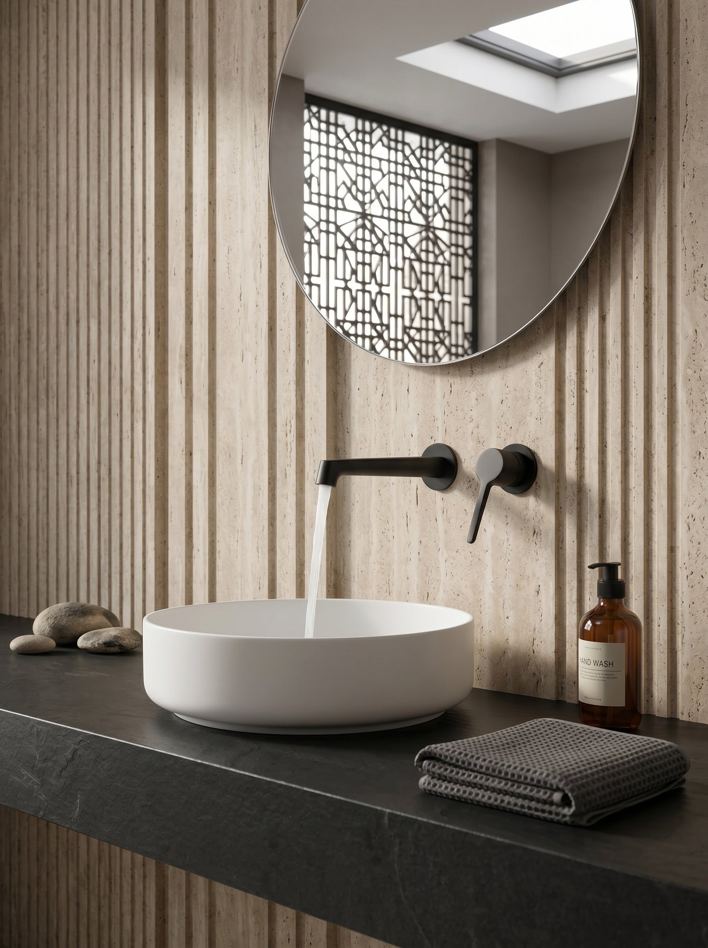 Mitigeur Lavabo Mural Encastrable en Laiton Massif - VENEZIA