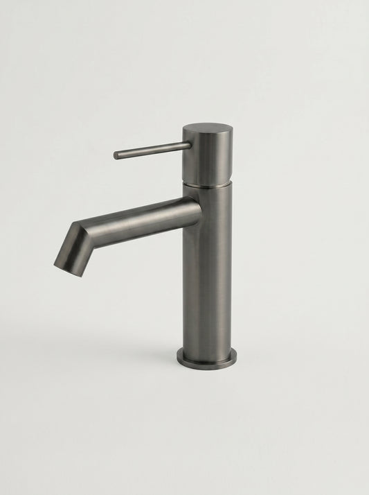 Mitigeur Lavabo Moderne en Laiton Massif - RIVO - Gris Gunmetal