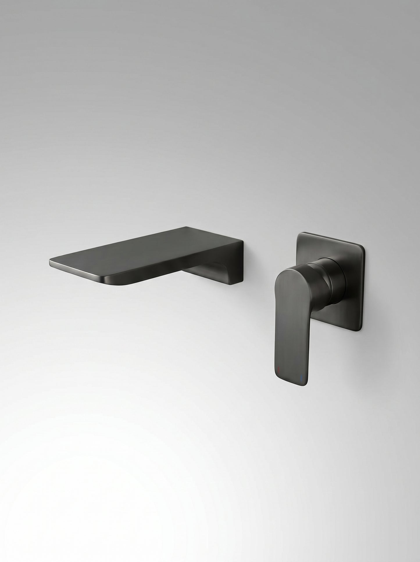 Mitigeur Lavabo Mural Encastrable en Laiton Massif - ARIA - Gris Gunmetal