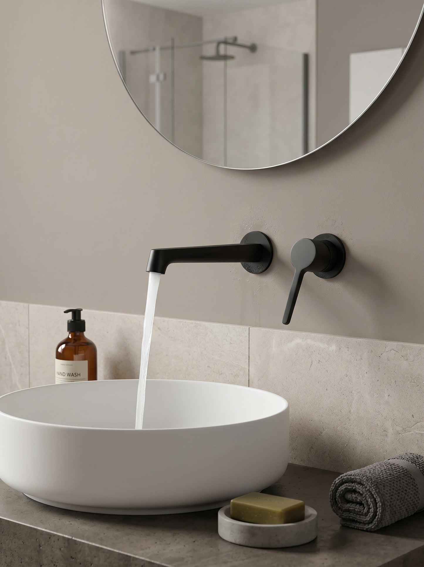Mitigeur Lavabo Mural Encastrable en Laiton Massif - VENEZIA