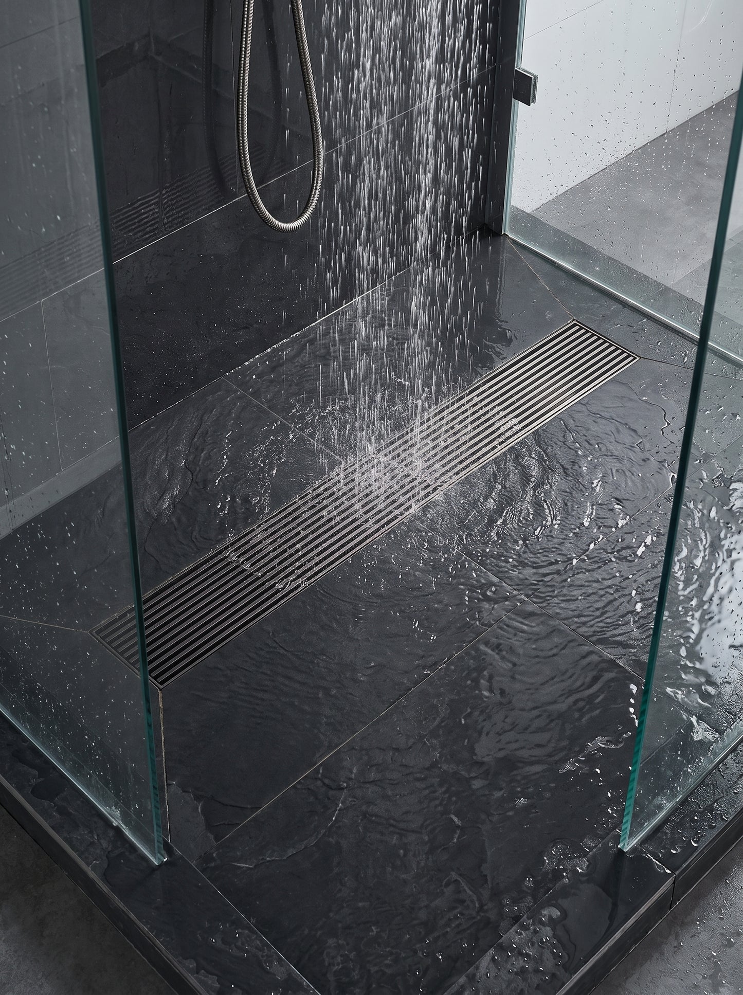 Caniveau de Douche Italien en Laiton Massif - OLYMPIA