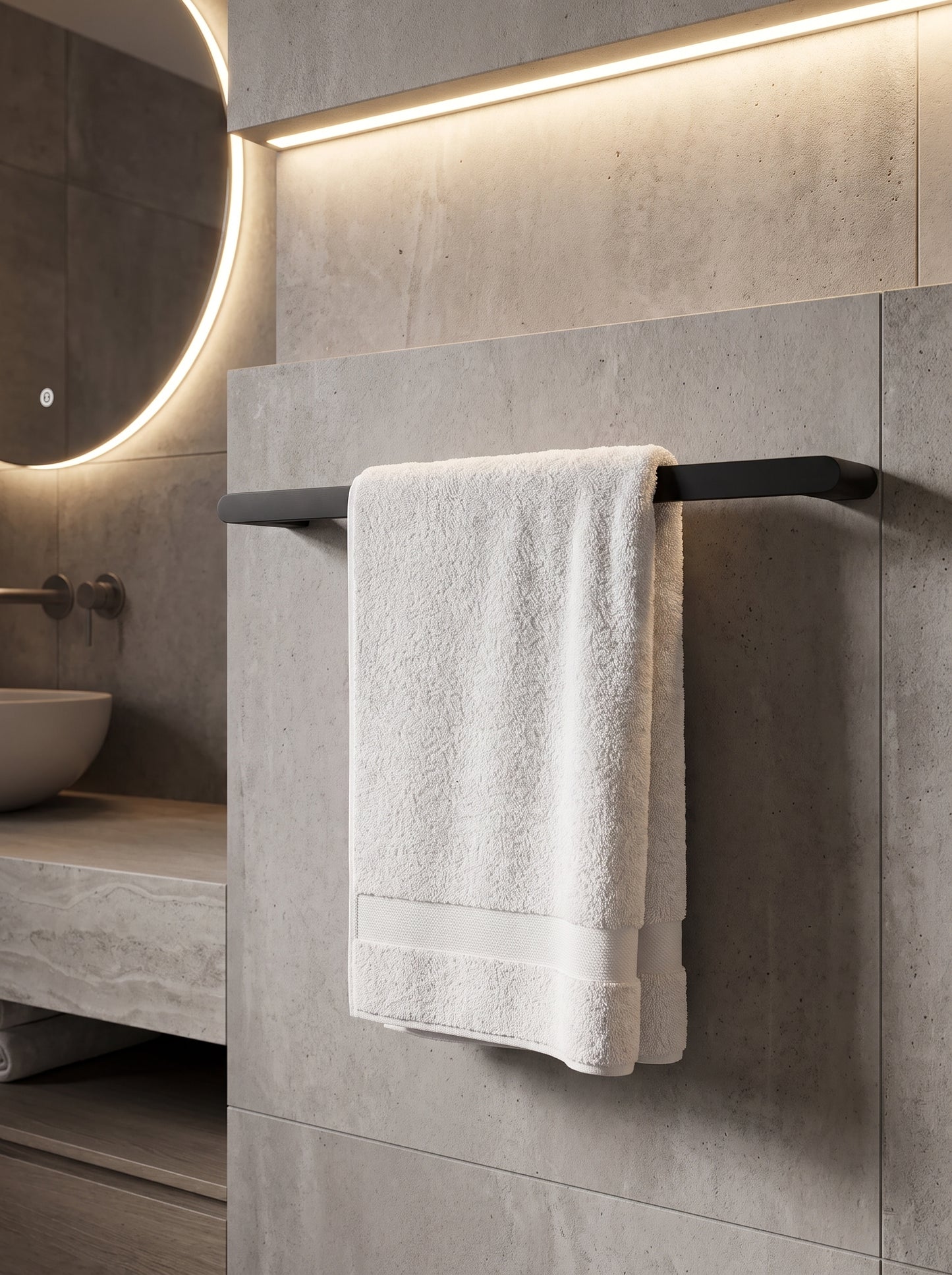 Barre Porte-Serviettes en Laiton Massif - PALERMO