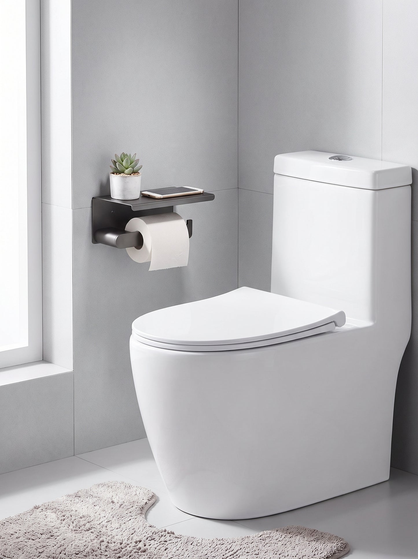 Porte-Papier Toilette avec Étagère - BOLOGNA