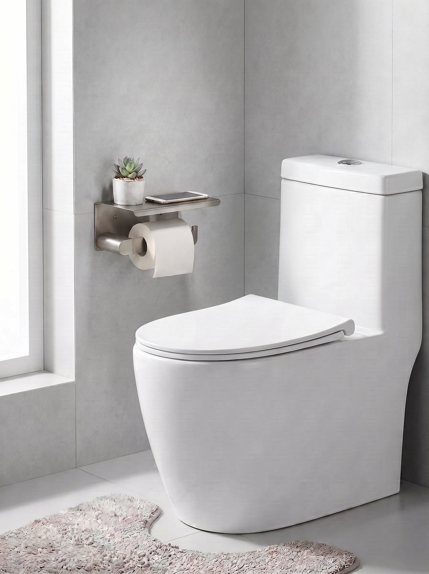 Porte-Papier Toilette avec Étagère - BOLOGNA