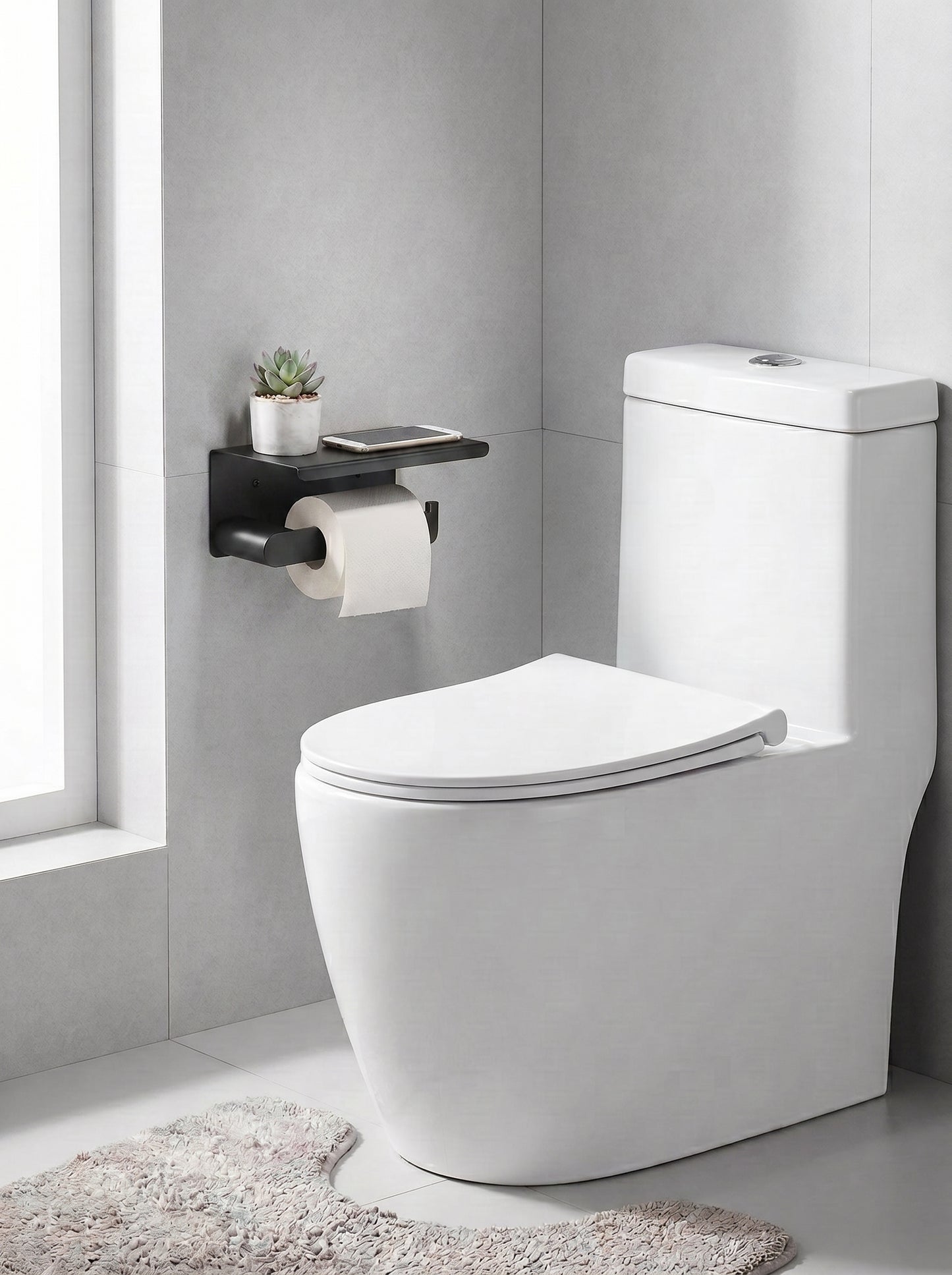Porte-Papier Toilette avec Étagère - BOLOGNA