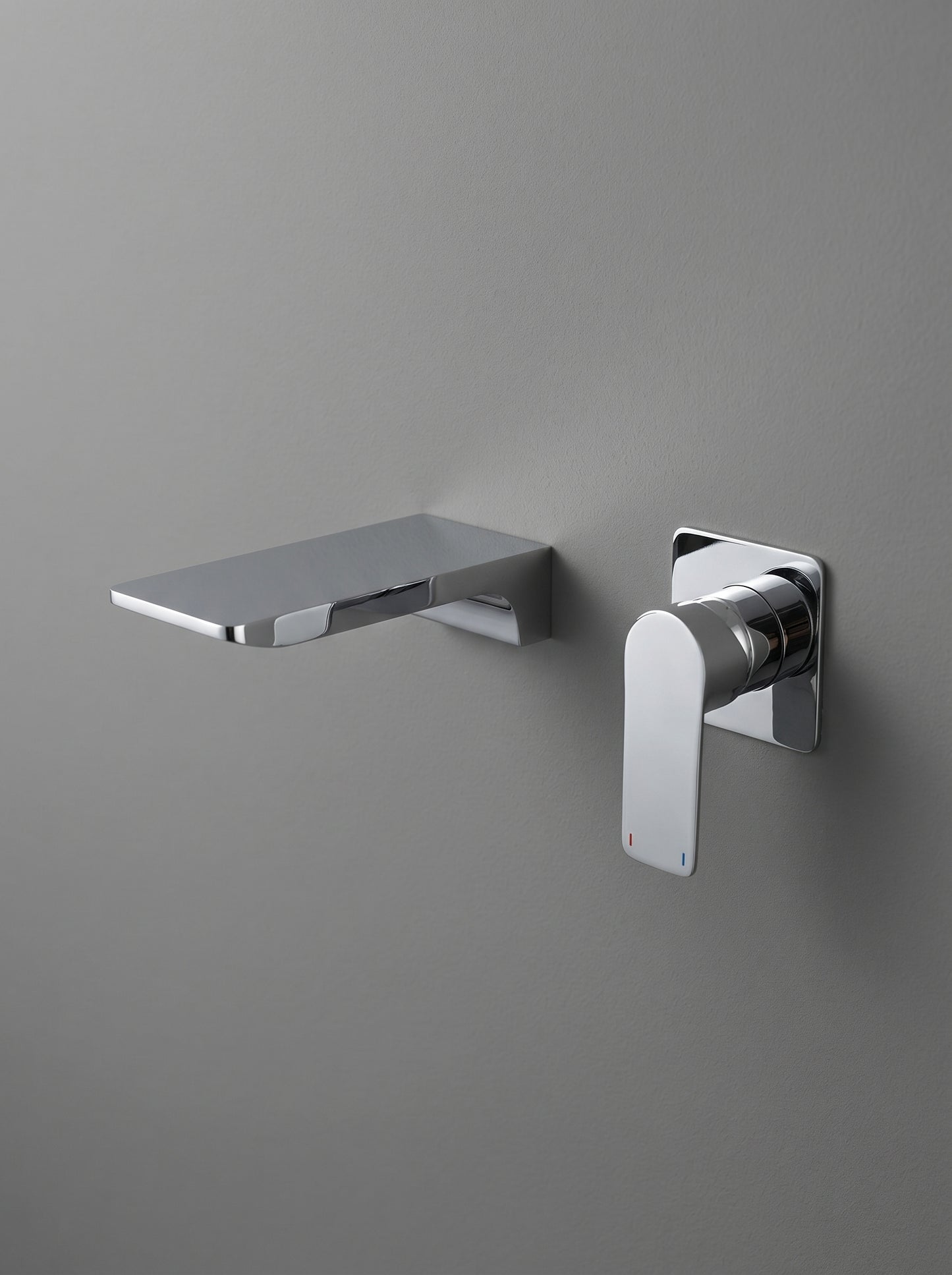 Mitigeur Lavabo Mural Encastrable en Laiton Massif - ARIA - Gris Gunmetal