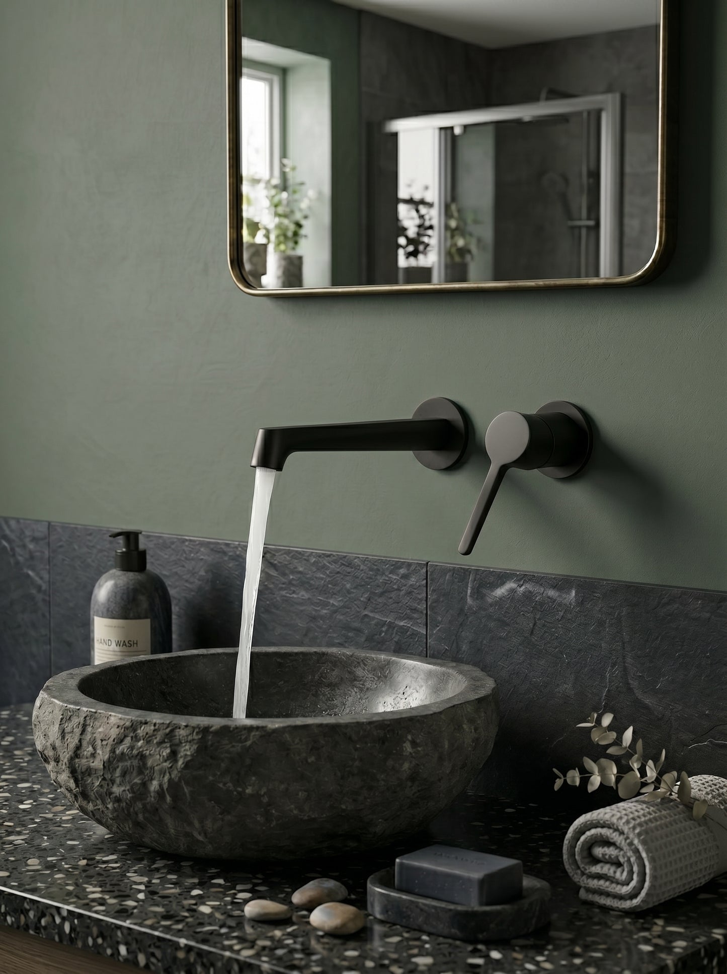 Mitigeur Lavabo Mural Encastrable en Laiton Massif - VENEZIA