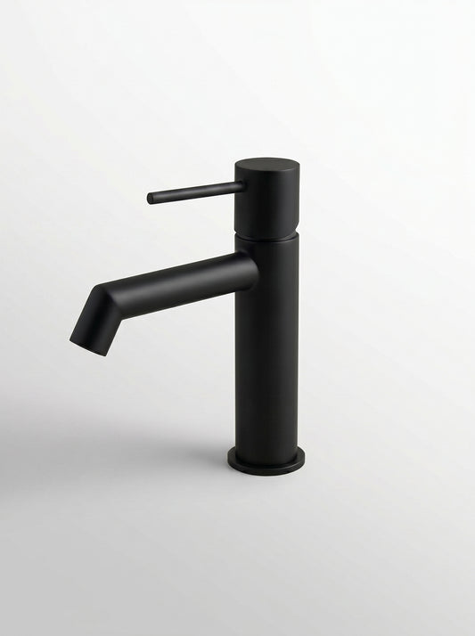 Mitigeur Lavabo Moderne en Laiton Massif - RIVO - Noir Mat