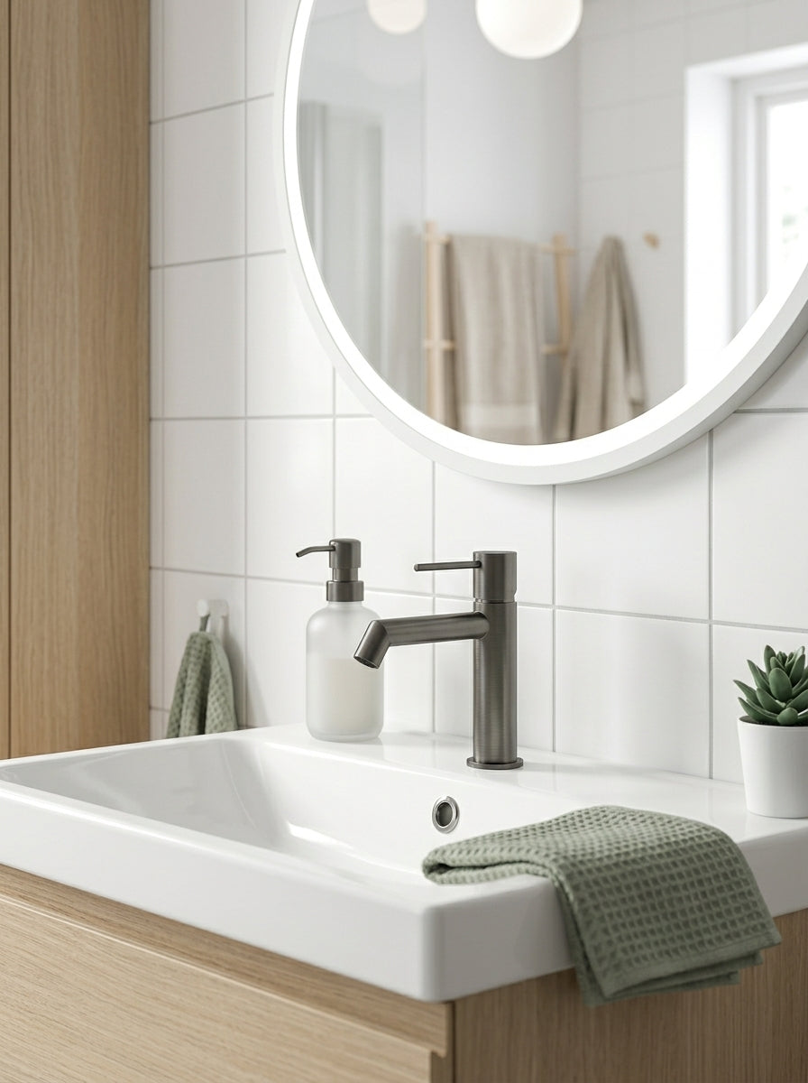 Mitigeur Lavabo Moderne en Laiton Massif - RIVO