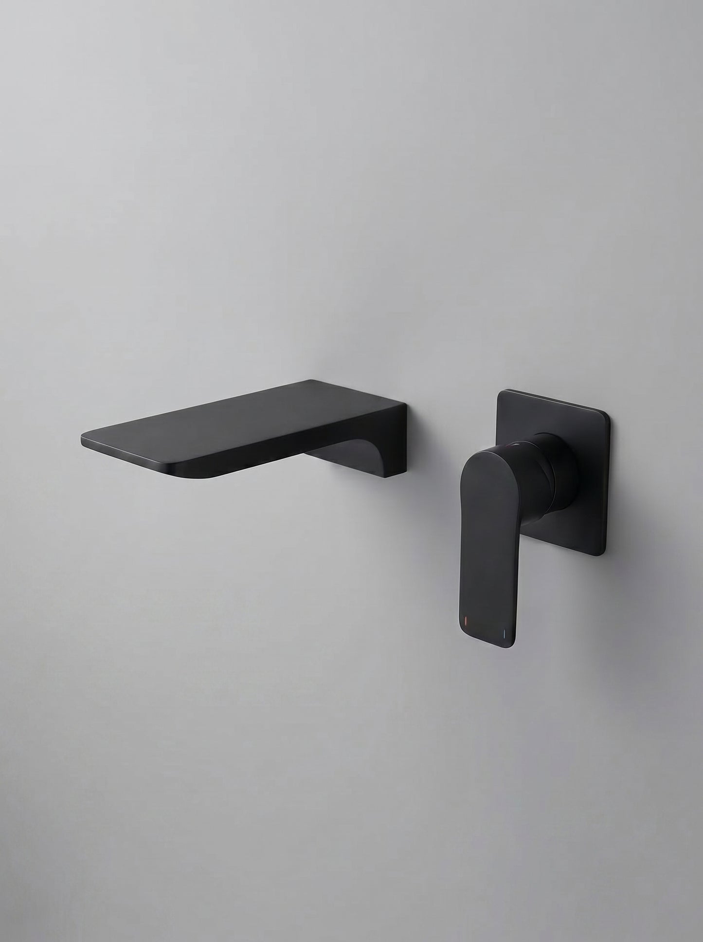 Mitigeur Lavabo Mural Encastrable en Laiton Massif - ARIA - Gris Gunmetal