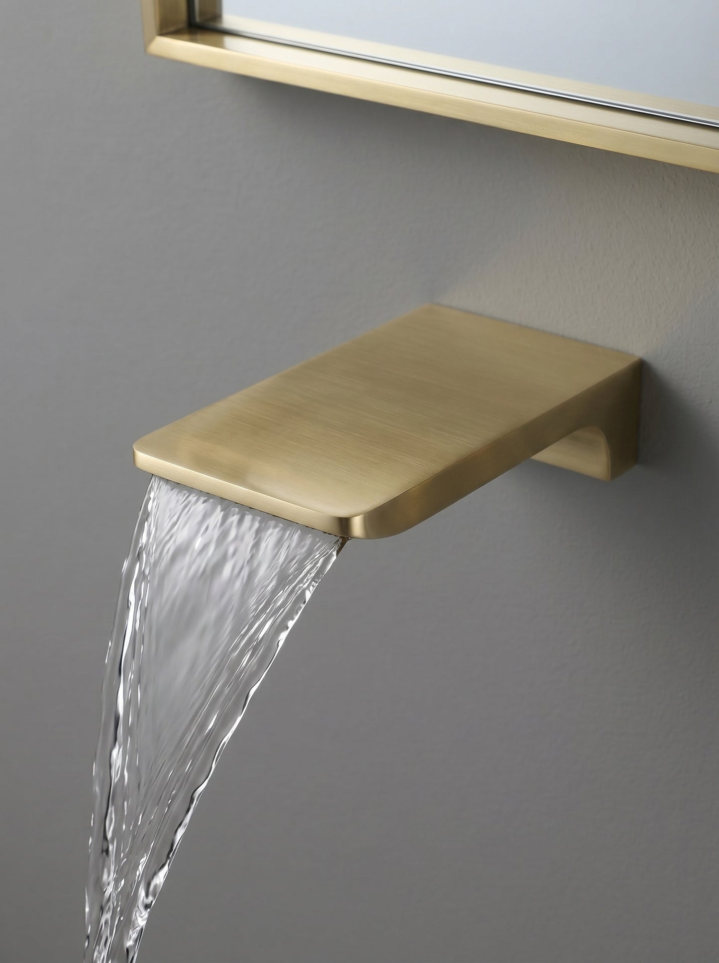 Mitigeur Lavabo Mural Encastrable en Laiton Massif - ARIA - Gris Gunmetal
