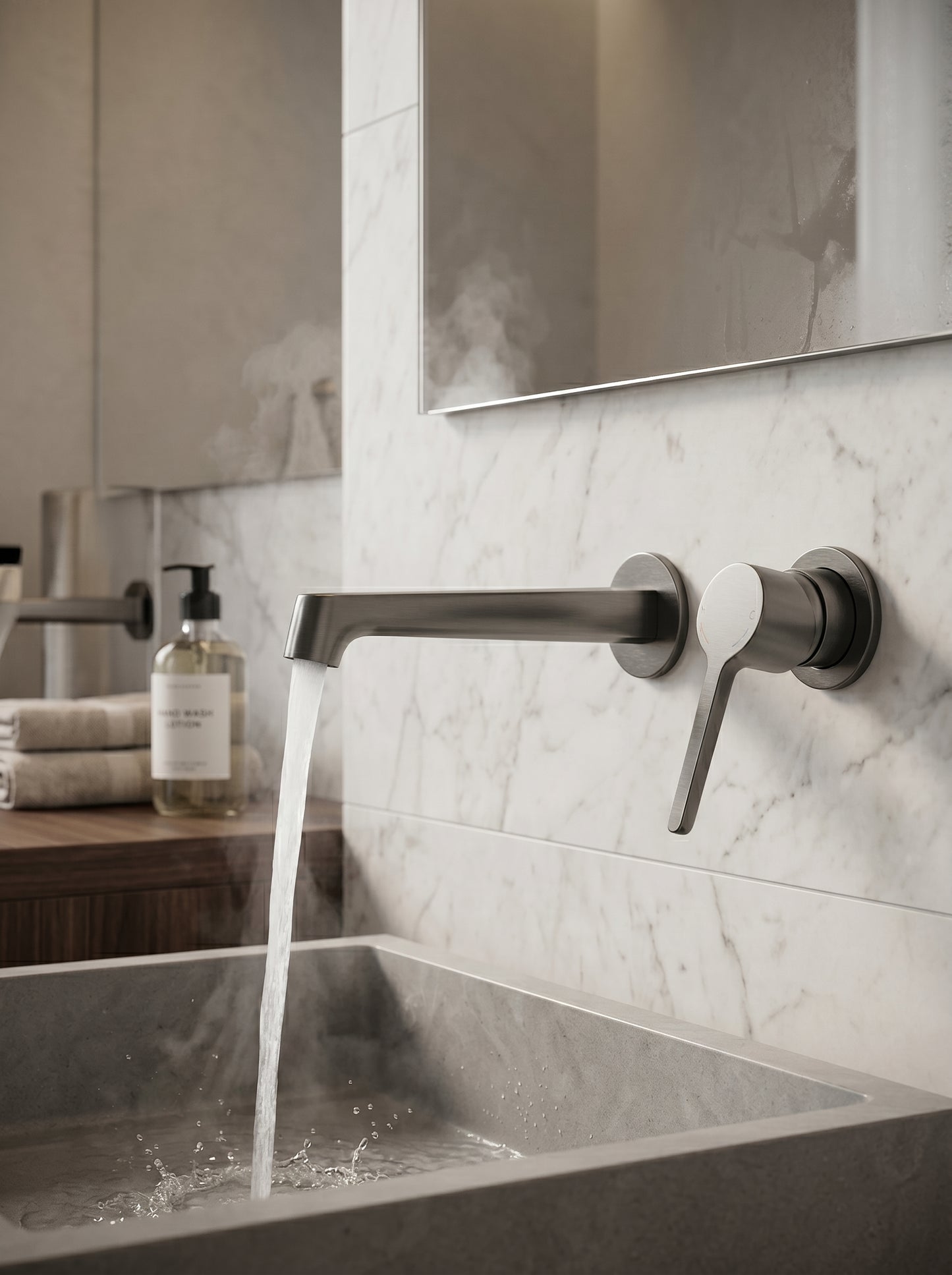 Mitigeur Lavabo Mural Encastrable en Laiton Massif - VENEZIA