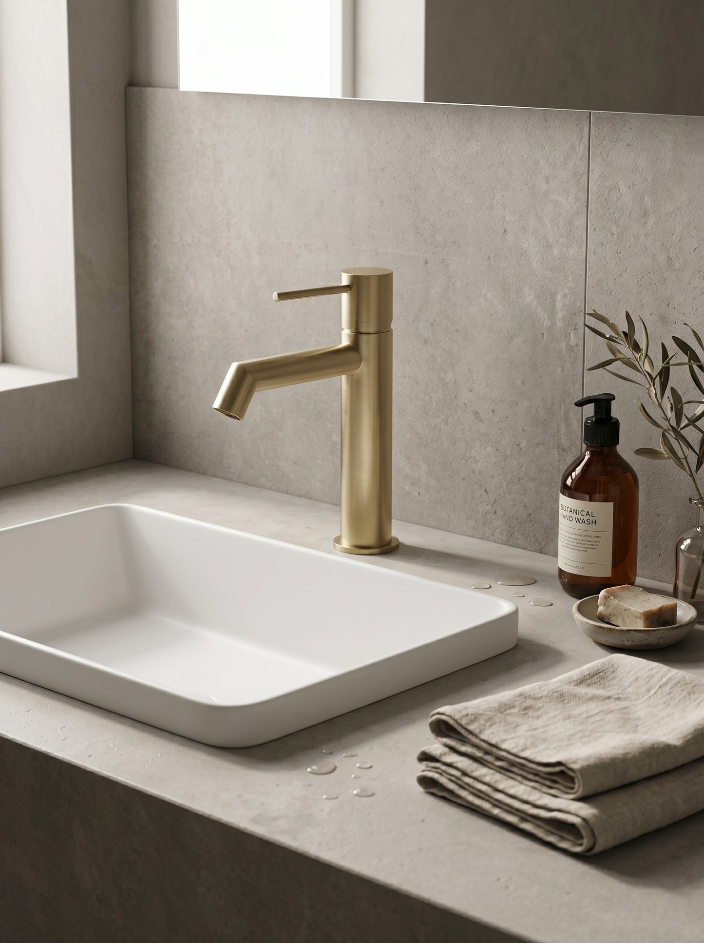 Mitigeur Lavabo Moderne en Laiton Massif - RIVO