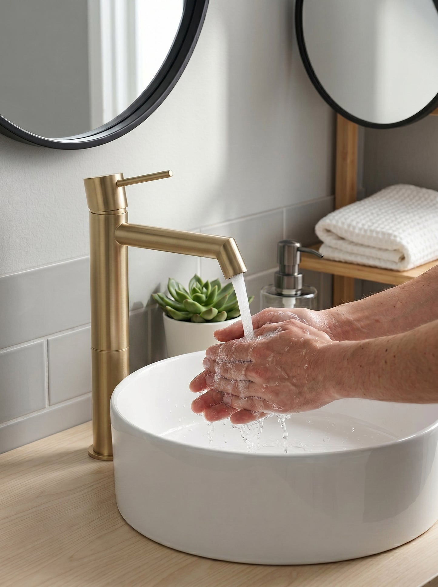 Mitigeur Lavabo Surélevé en Laiton Massif - RIVA