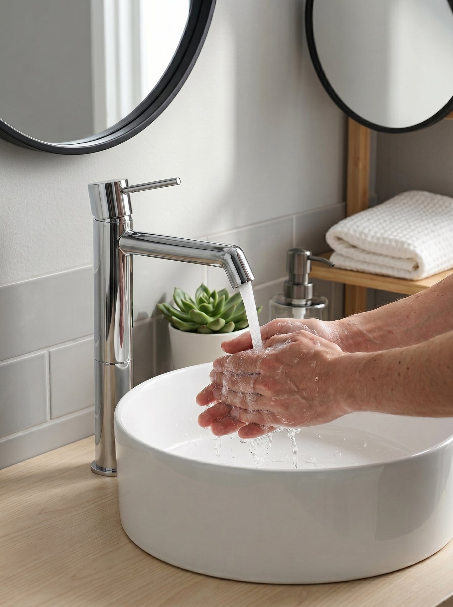Mitigeur Lavabo Surélevé en Laiton Massif - RIVA
