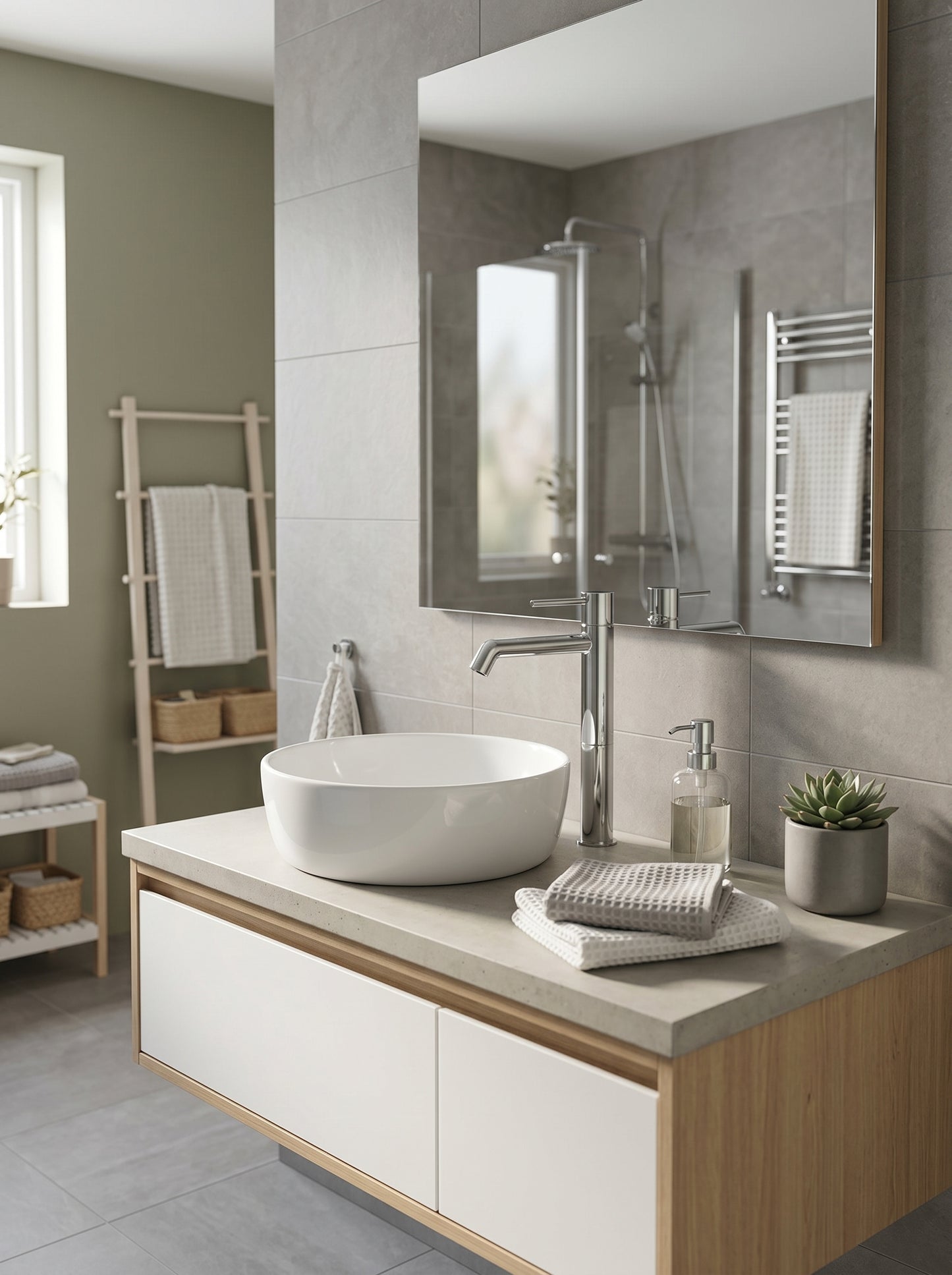 Mitigeur Lavabo Surélevé en Laiton Massif - RIVA