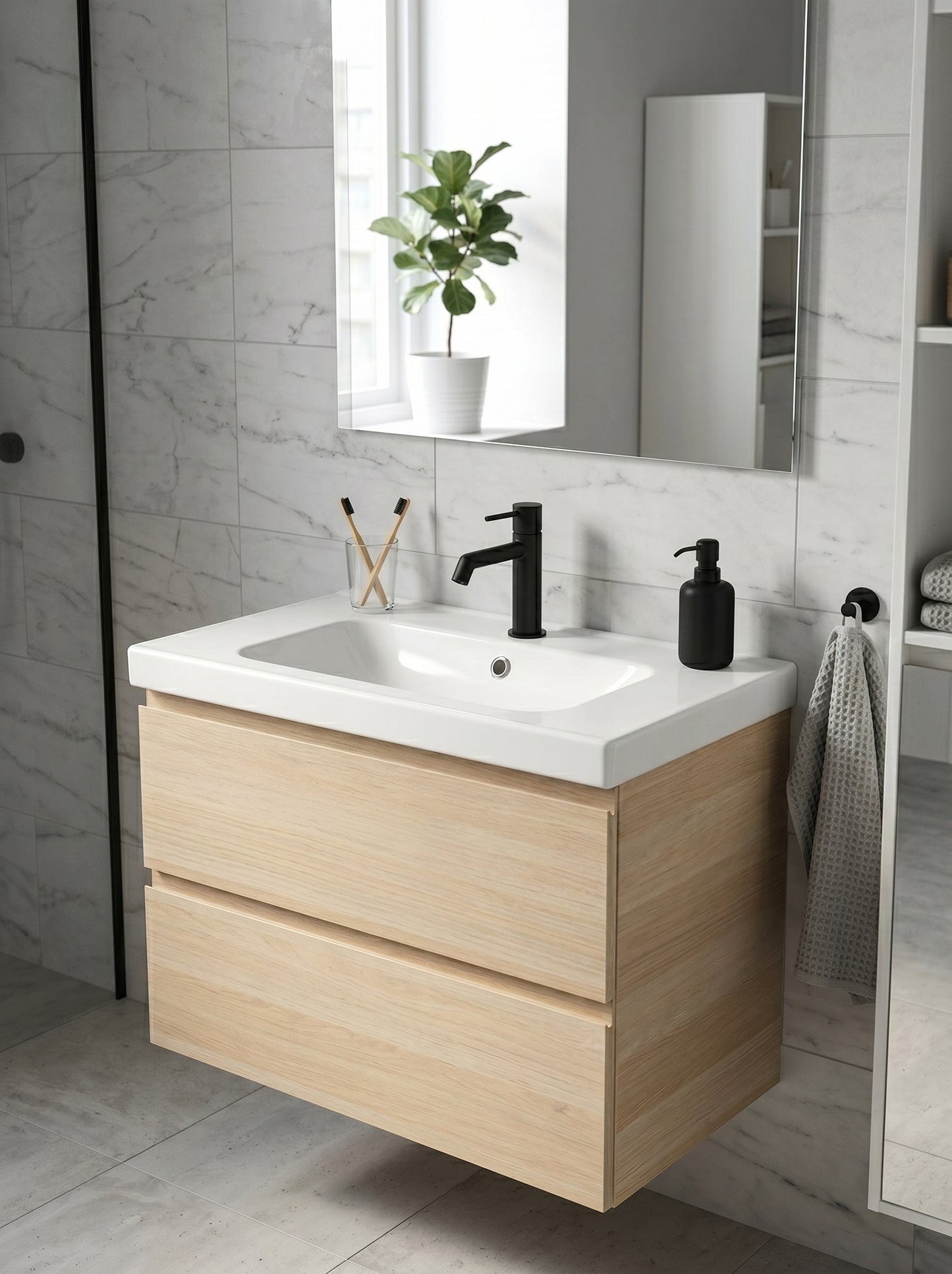 Mitigeur Lavabo Moderne en Laiton Massif - RIVO